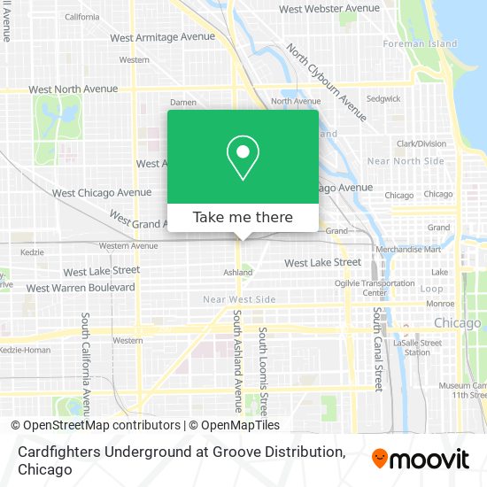Cardfighters Underground at Groove Distribution map