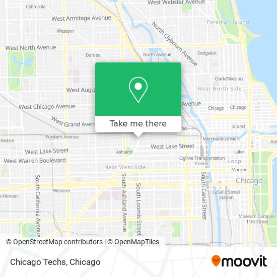 Chicago Techs map