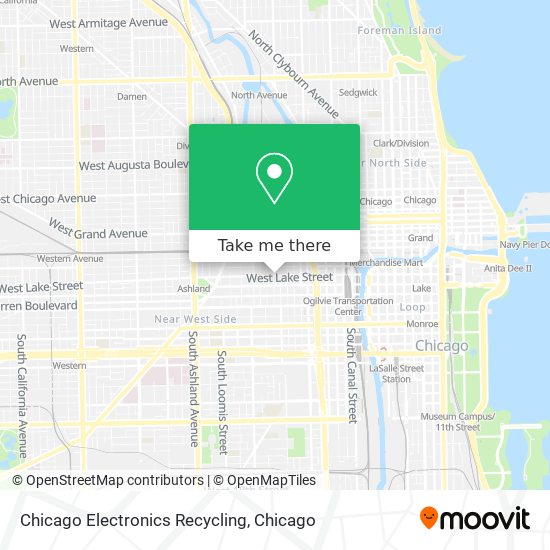 Mapa de Chicago Electronics Recycling
