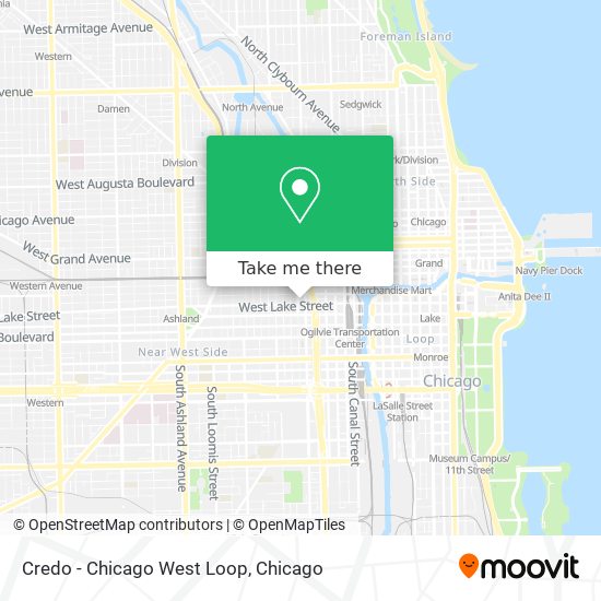 Credo - Chicago West Loop map
