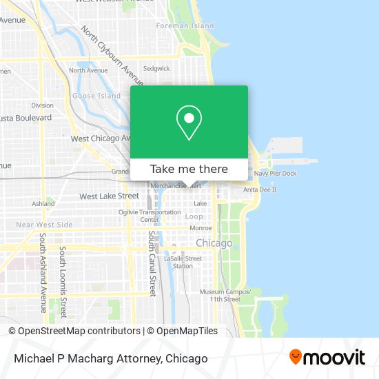 Michael P Macharg Attorney map