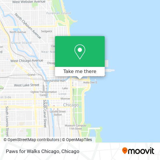 Paws for Walks Chicago map