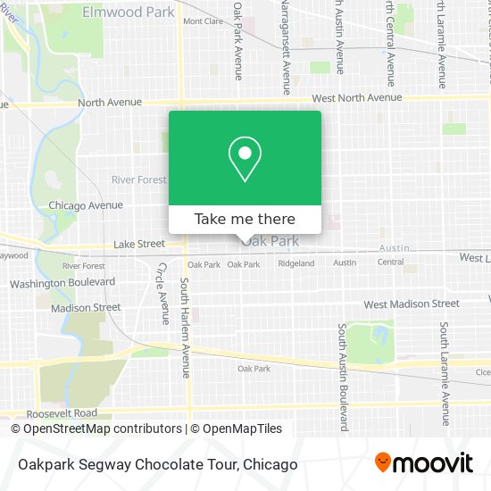 Oakpark Segway Chocolate Tour map