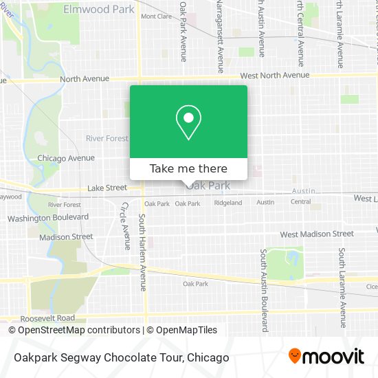 Mapa de Oakpark Segway Chocolate Tour