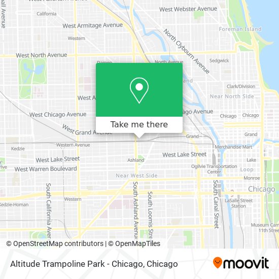 Mapa de Altitude Trampoline Park - Chicago