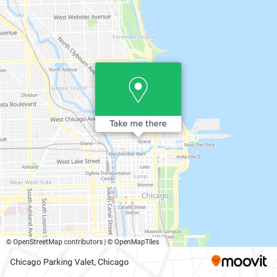 Mapa de Chicago Parking Valet