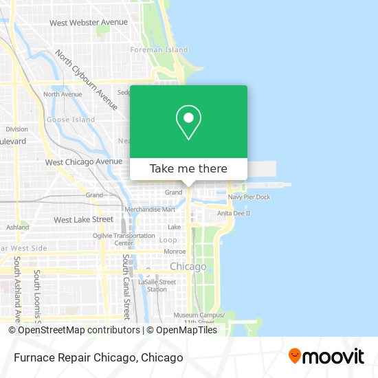 Mapa de Furnace Repair Chicago