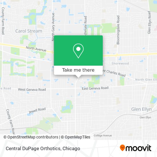 Central DuPage Orthotics map