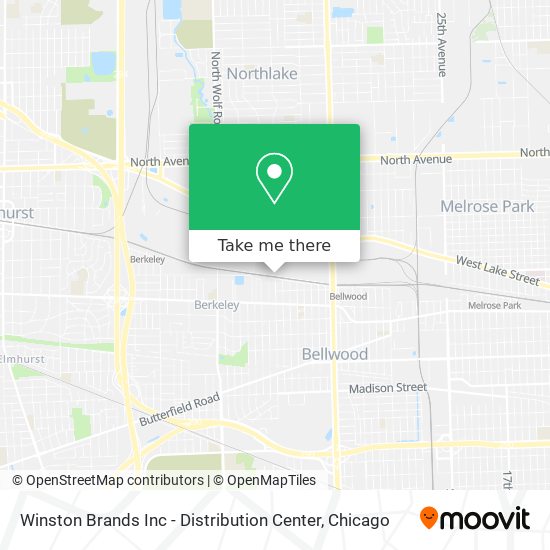 Mapa de Winston Brands Inc - Distribution Center