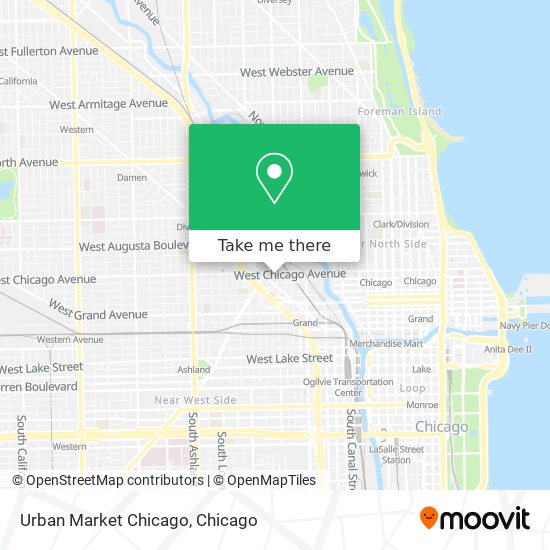 Mapa de Urban Market Chicago