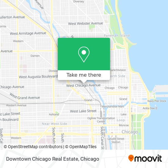 Mapa de Downtown Chicago Real Estate