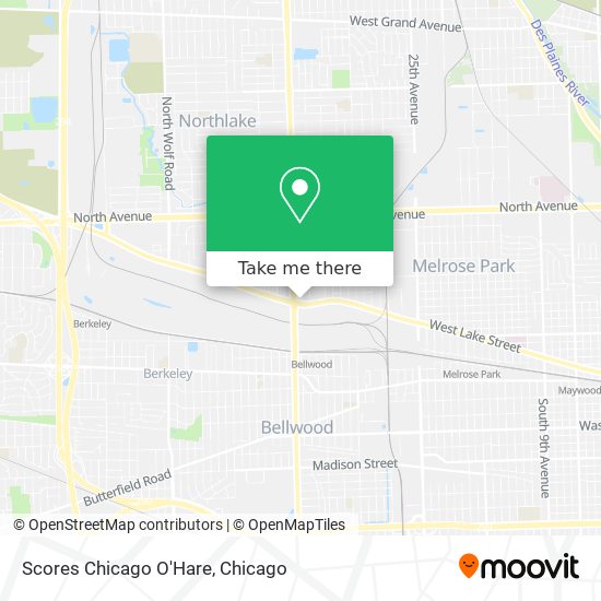 Mapa de Scores Chicago O'Hare