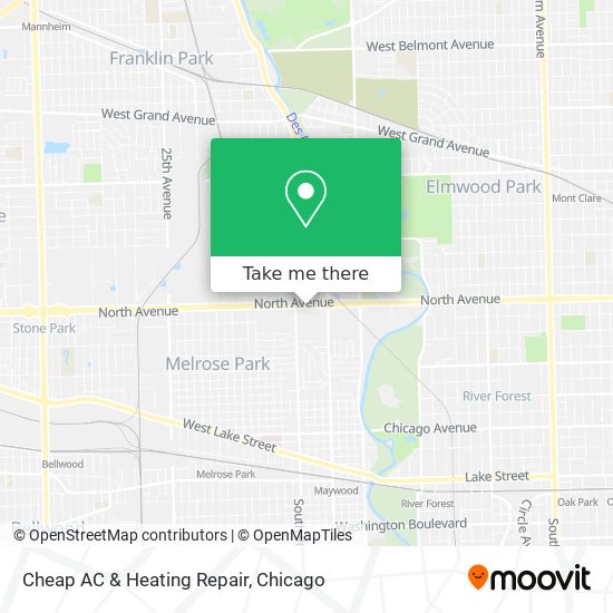 Mapa de Cheap AC & Heating Repair