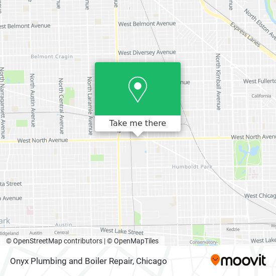 Onyx Plumbing and Boiler Repair map
