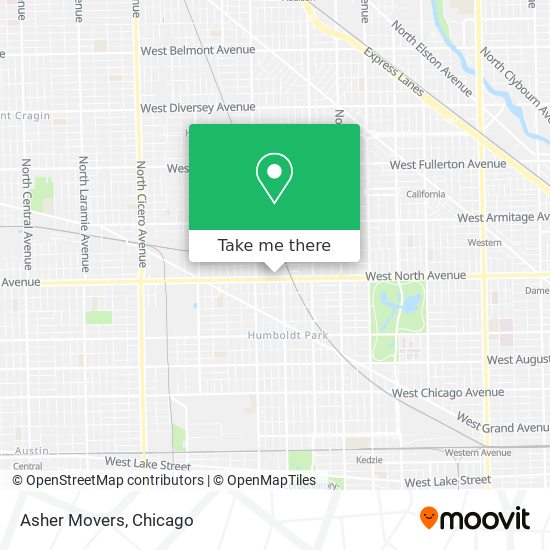 Asher Movers map