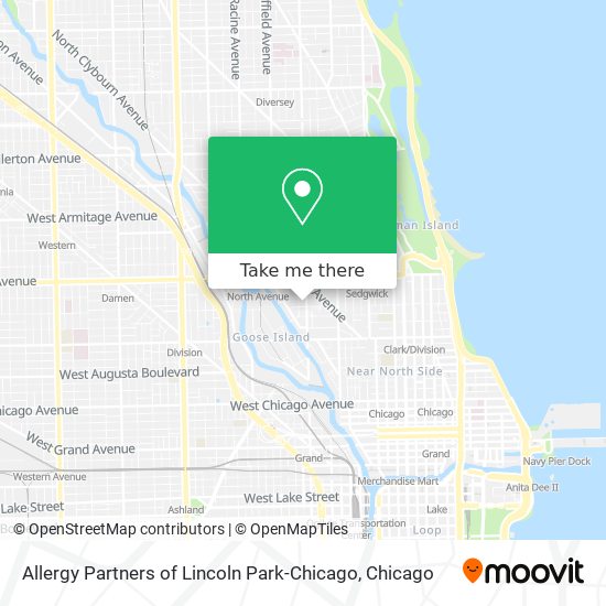 Allergy Partners of Lincoln Park-Chicago map