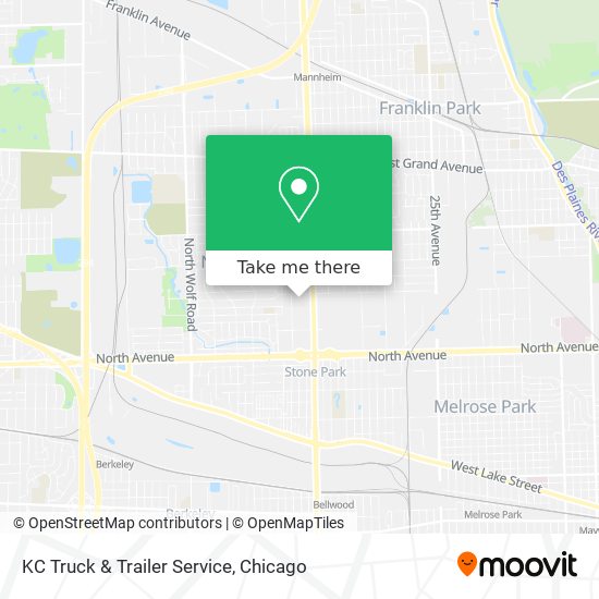 KC Truck & Trailer Service map