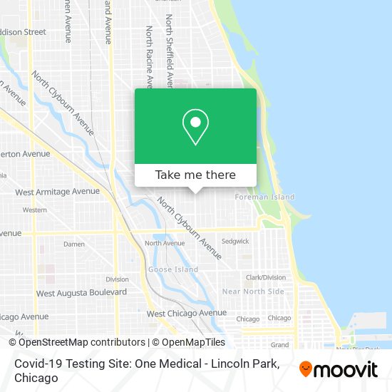 Covid-19 Testing Site: One Medical - Lincoln Park map