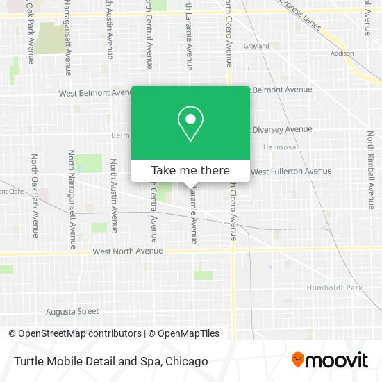 Turtle Mobile Detail and Spa map