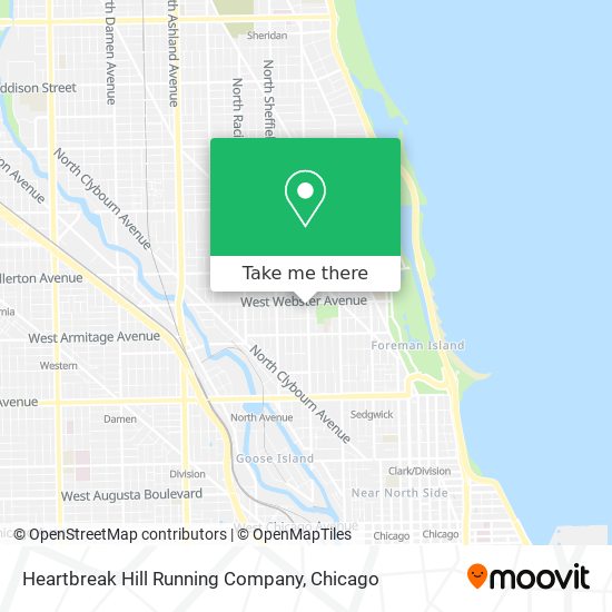 Heartbreak Hill Running Company map