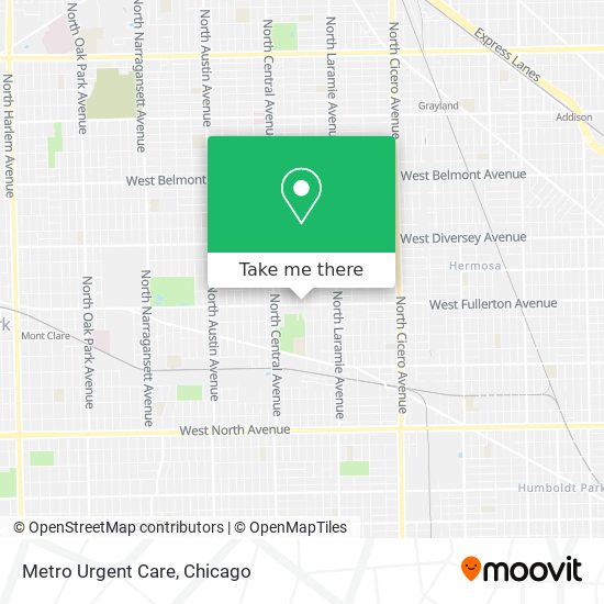 Metro Urgent Care map