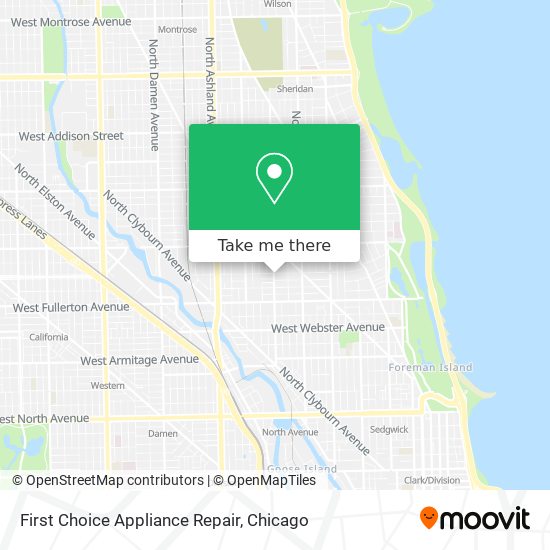 First Choice Appliance Repair map