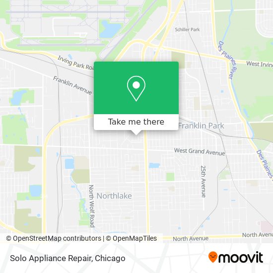 Solo Appliance Repair map