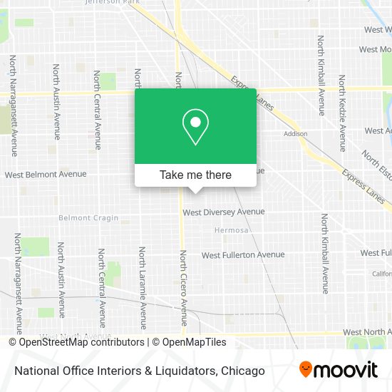 ¿Cómo llegar a National Office Interiors & Liquidators en Chicago en