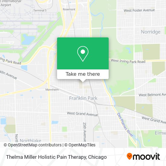 Thelma Miller Holistic Pain Therapy map