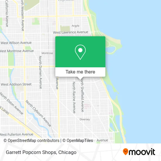 Garrett Popcorn Shops map