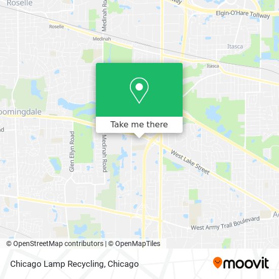 Chicago Lamp Recycling map