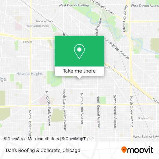 Dan's Roofing & Concrete map