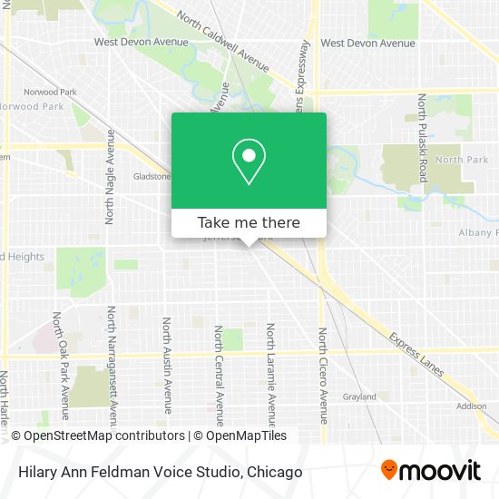 Hilary Ann Feldman Voice Studio map