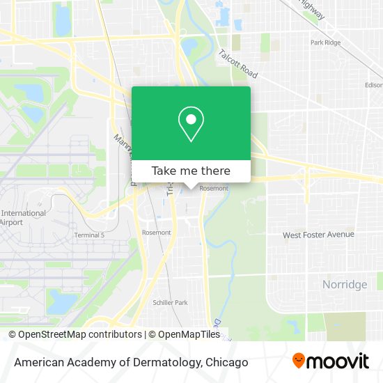 American Academy of Dermatology map