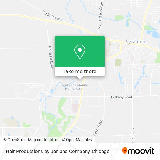 Mapa de Hair Productions by Jen and Company