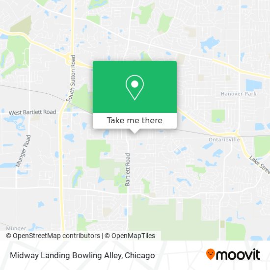 Midway Landing Bowling Alley map