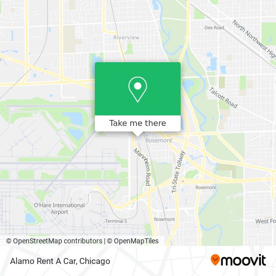 Alamo Rent A Car map