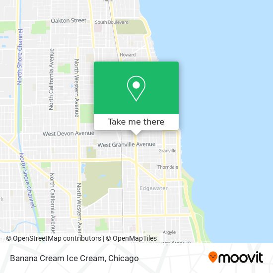 Banana Cream Ice Cream map