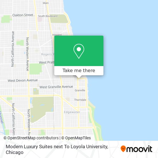 Modern Luxury Suites next To Loyola University map