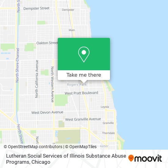 Lutheran Social Services of Illinois Substance Abuse Programs map