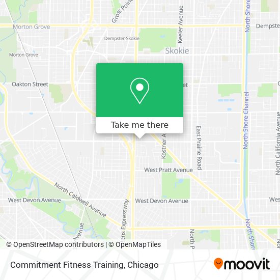 Commitment Fitness Training map