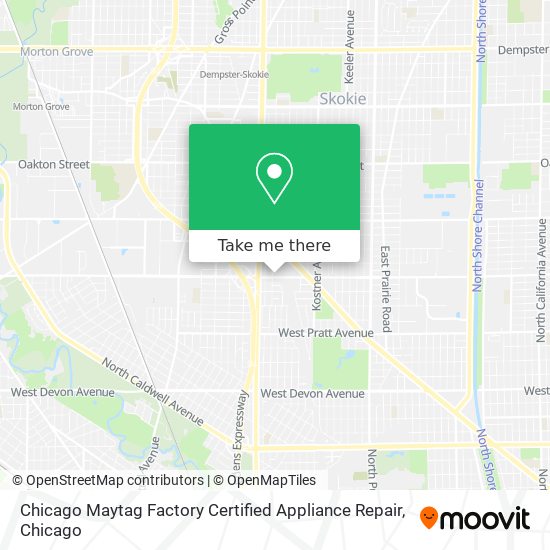 Mapa de Chicago Maytag Factory Certified Appliance Repair