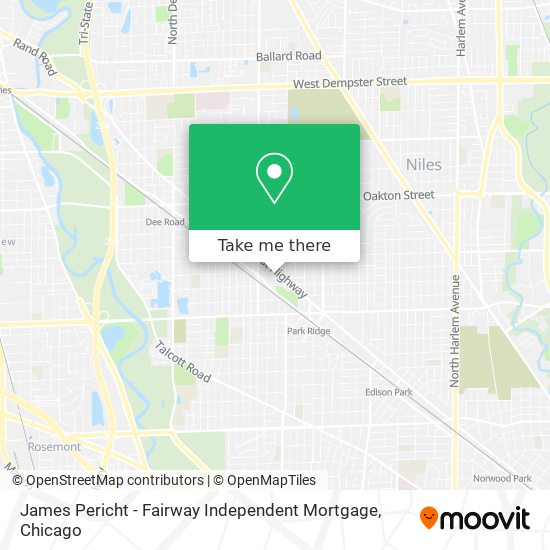 James Pericht - Fairway Independent Mortgage map