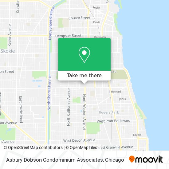 Mapa de Asbury Dobson Condominium Associates