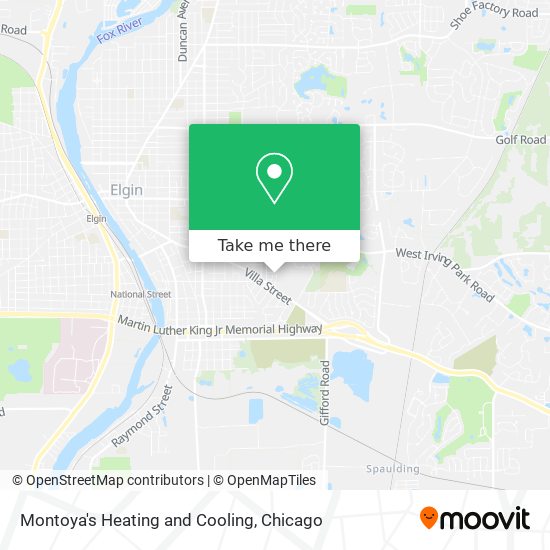 Montoya's Heating and Cooling map