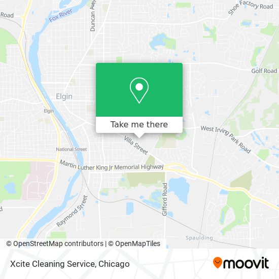 Xcite Cleaning Service map