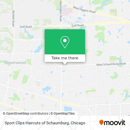 Sport Clips Haircuts of Schaumburg map