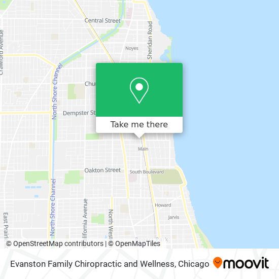 Evanston Family Chiropractic and Wellness map