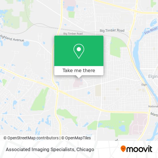 Mapa de Associated Imaging Specialists