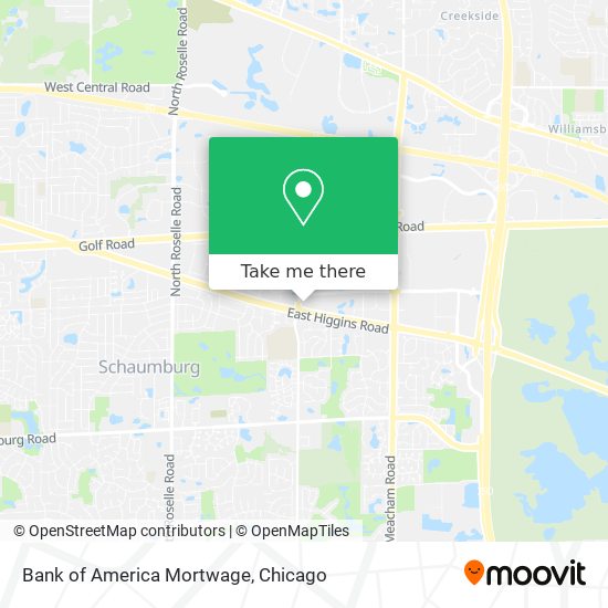 Bank of America Mortwage map